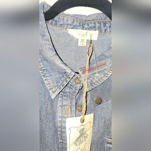 Easel Blue Denim Shirt -medium